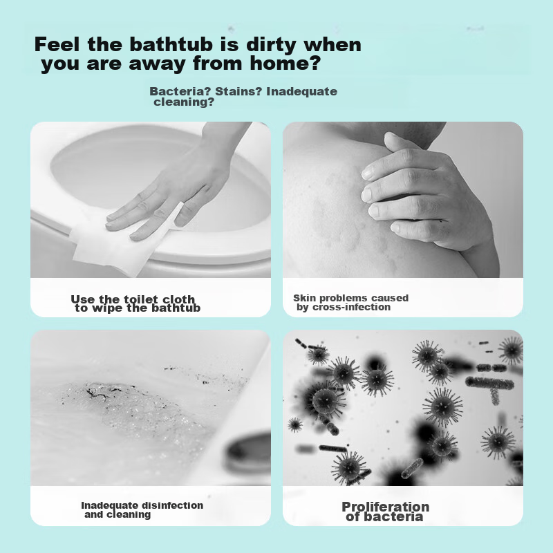 Одноразовый пакет для ванны Youshiguang, утолщенный, для путешествий и отелей, 10 шт.