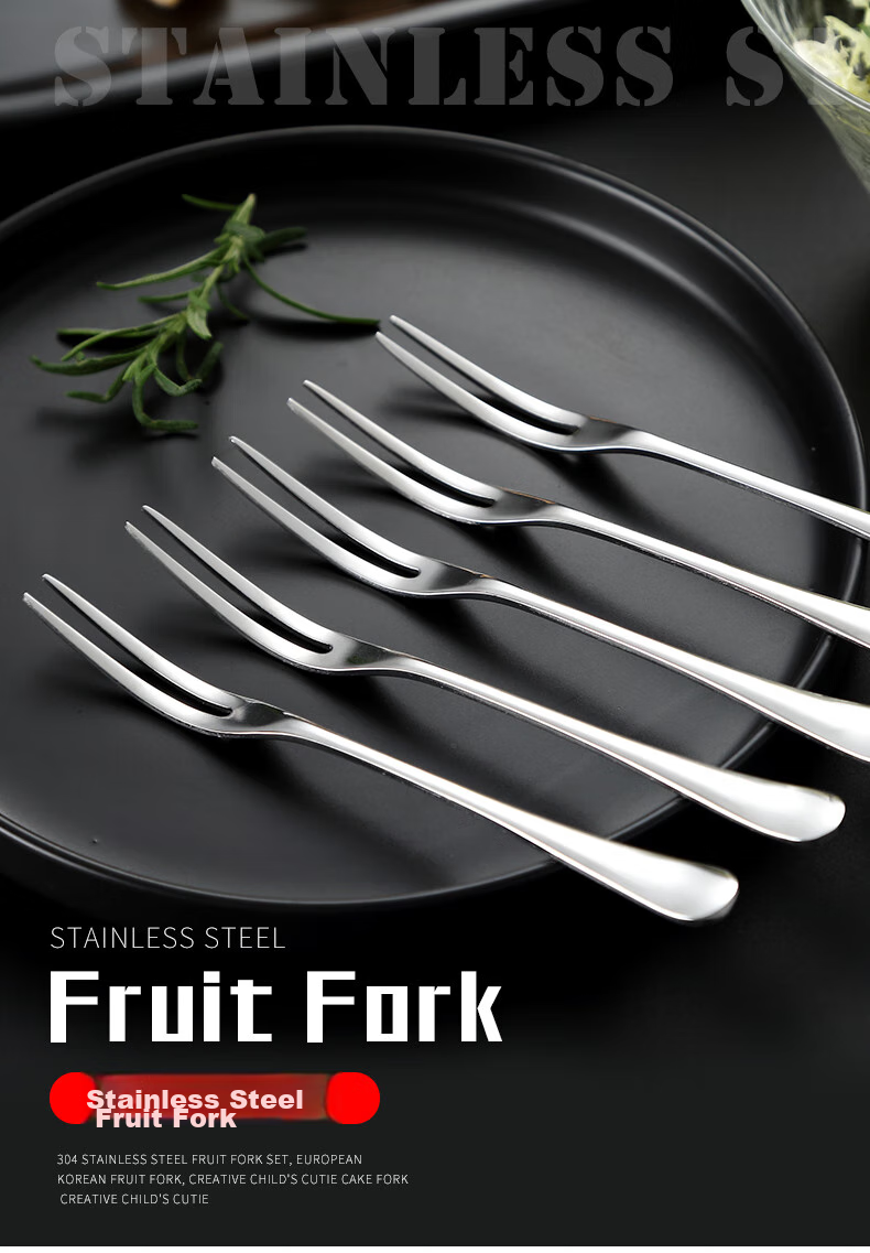 Набор вилок для фруктов Onlycook из нержавеющей стали, креативные вилки для тортов и десертов, набор из 5 штук