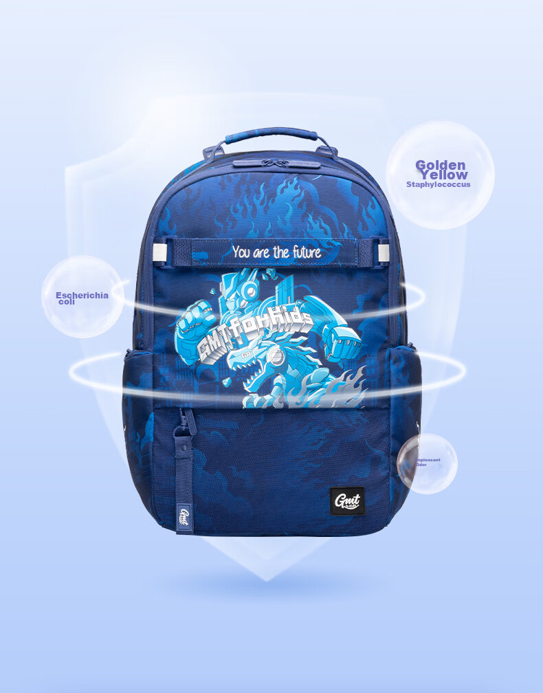 Детский рюкзак Gmt for kids, для начальной и средней школы, защищающий позвоночник, большая вместимость, для мальчиков и девочек, "Стальной воин"