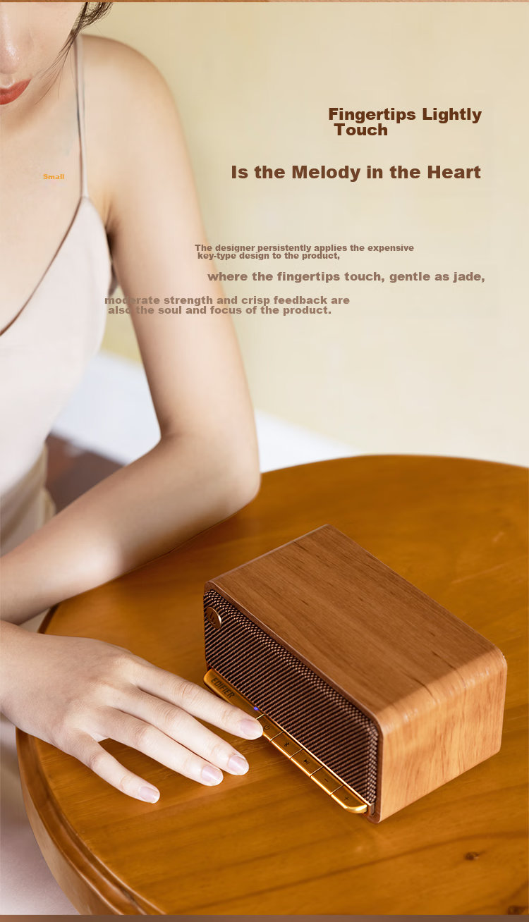 Портативная колонка EDIFIER M230 Limited Edition, ретро-дизайн, Bluetooth 5.0, деревянный корпус, подарочный набор