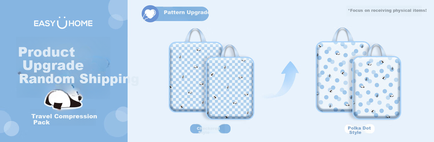 Компрессионный мешок для путешествий Easy Your Home, органайзер для одежды, средний размер, стиль панда