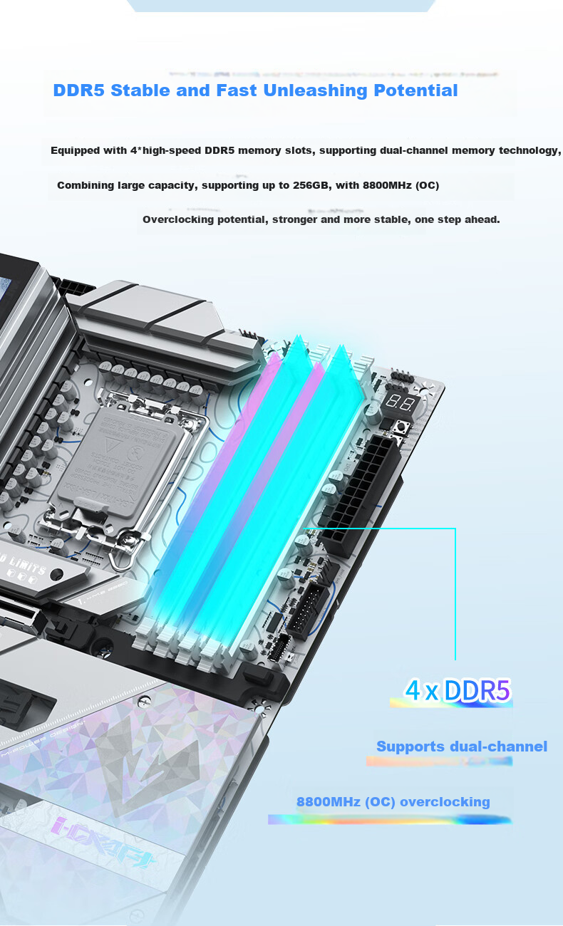 Материнская плата MAXSUN MS-iCraft Z890 Arctic, Z890/LGA 1851, DDR5, ATX