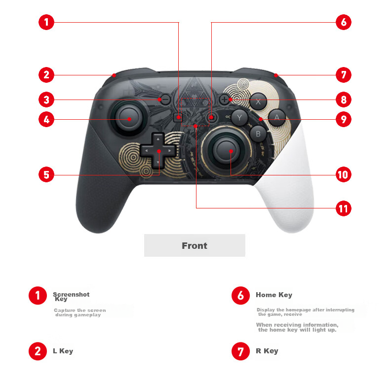 Nintendo Switch Pro Controller Kingdom Hearts Limited Edition (японская версия) - беспроводной геймпад для Nintendo Switch, Bluetooth, до 40 часов работы