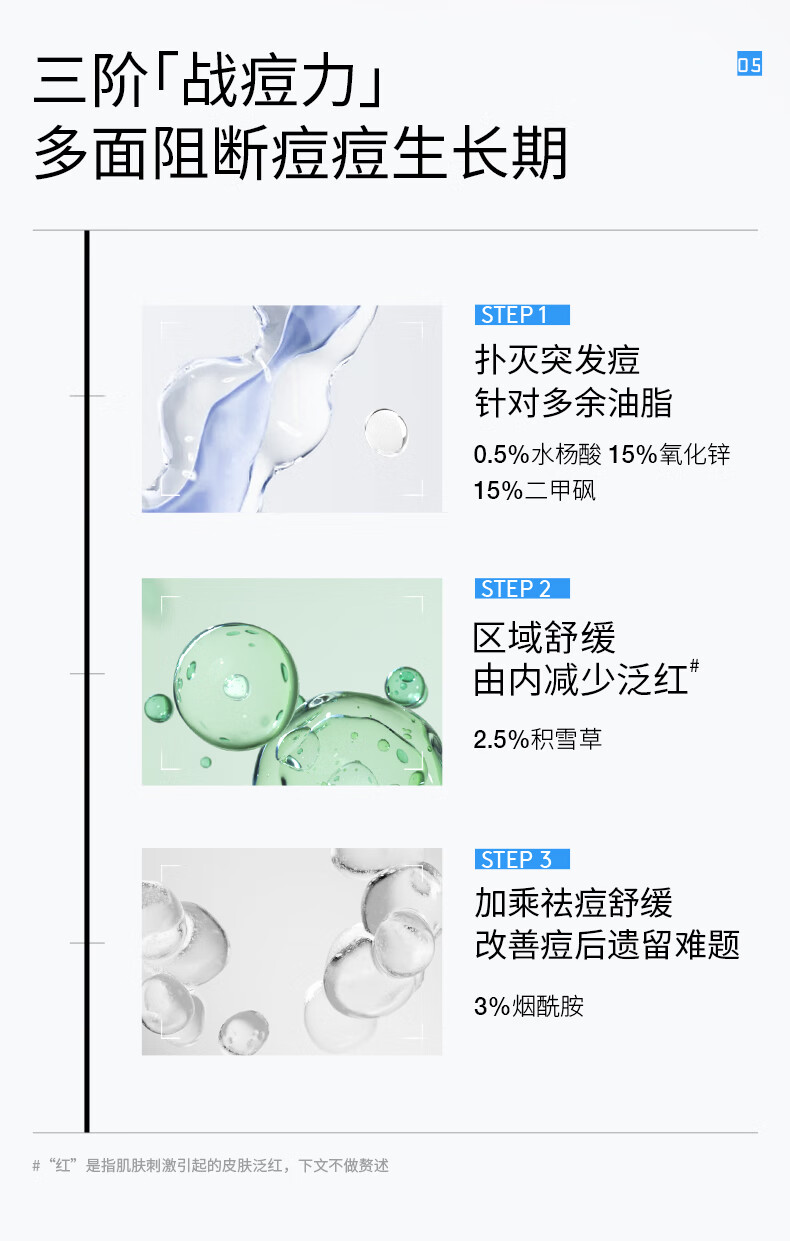 BrLab祛痘小蓝瓶2.0快速祛痘救急水杨酸精华液面部舒缓淡红印女20ml