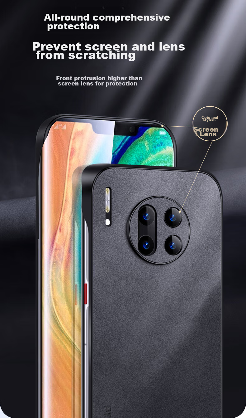 Чехол для Huawei Mate30 Pro/Mate30E Pro Shangsu, противоударный, с защитой камеры, из силикона, серый
