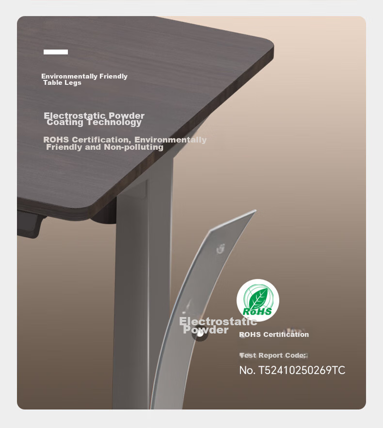 Электрический регулируемый по высоте стол Loctek E2 Gray Walnut, 1.4м, для работы и учебы