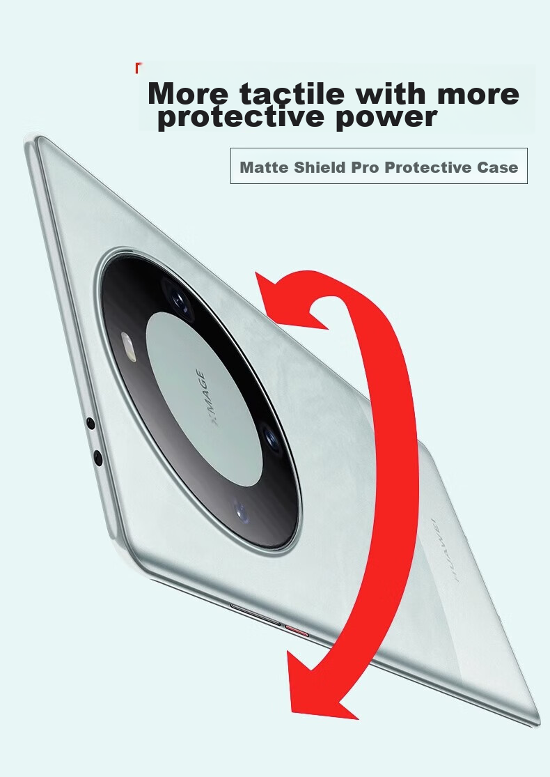 Чехол EDDGA для Huawei Mate60 Pro, ультратонкий, матовый, полупрозрачный, с полной защитой объектива, противоударный, приятный на ощупь