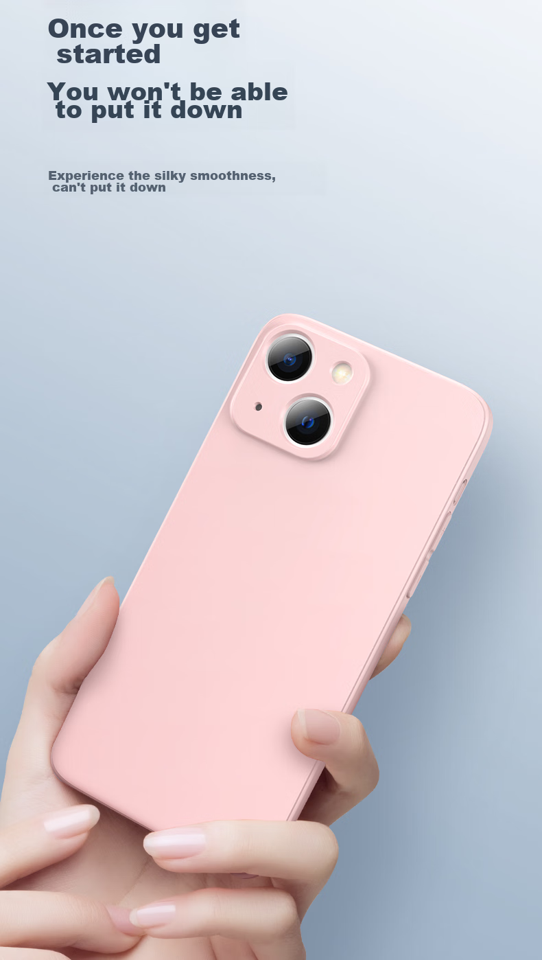 Чехол PISEN для iPhone 13, гибкий, из жидкого силикона, защита от падений, противоударный, ультратонкий, синий