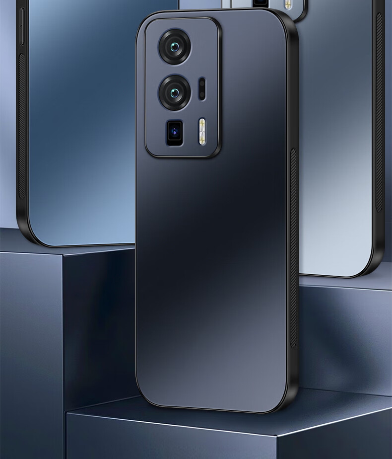 Чехол для Xiaomi Redmi K60/K60 Pro, Shangsu, синий, AG матовый, защита камеры, бизнес-стиль, мужской/женский