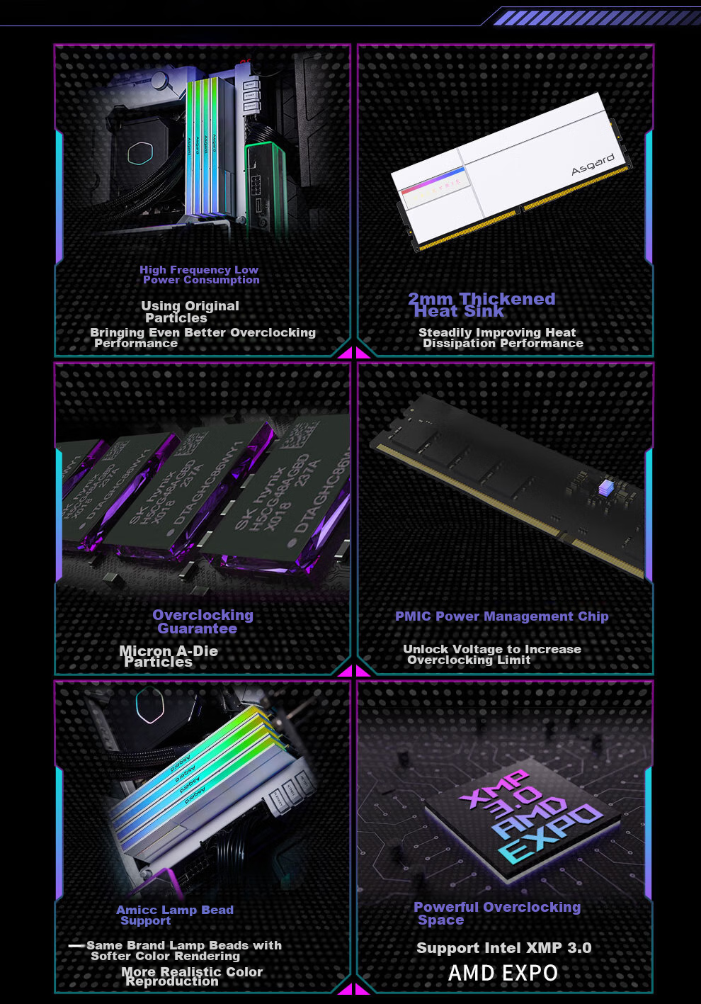 Оперативная память Asgard Valkyrie II DDR5 32GB (2x16GB) 6000MHz CL28
