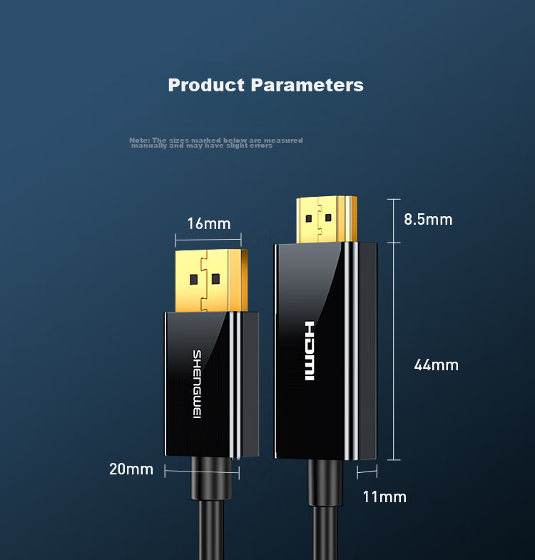 Кабель-переходник Shengwei DP to HDMI, 4K HD, версия 1.2, длина 1.8 метра, ADH0018G