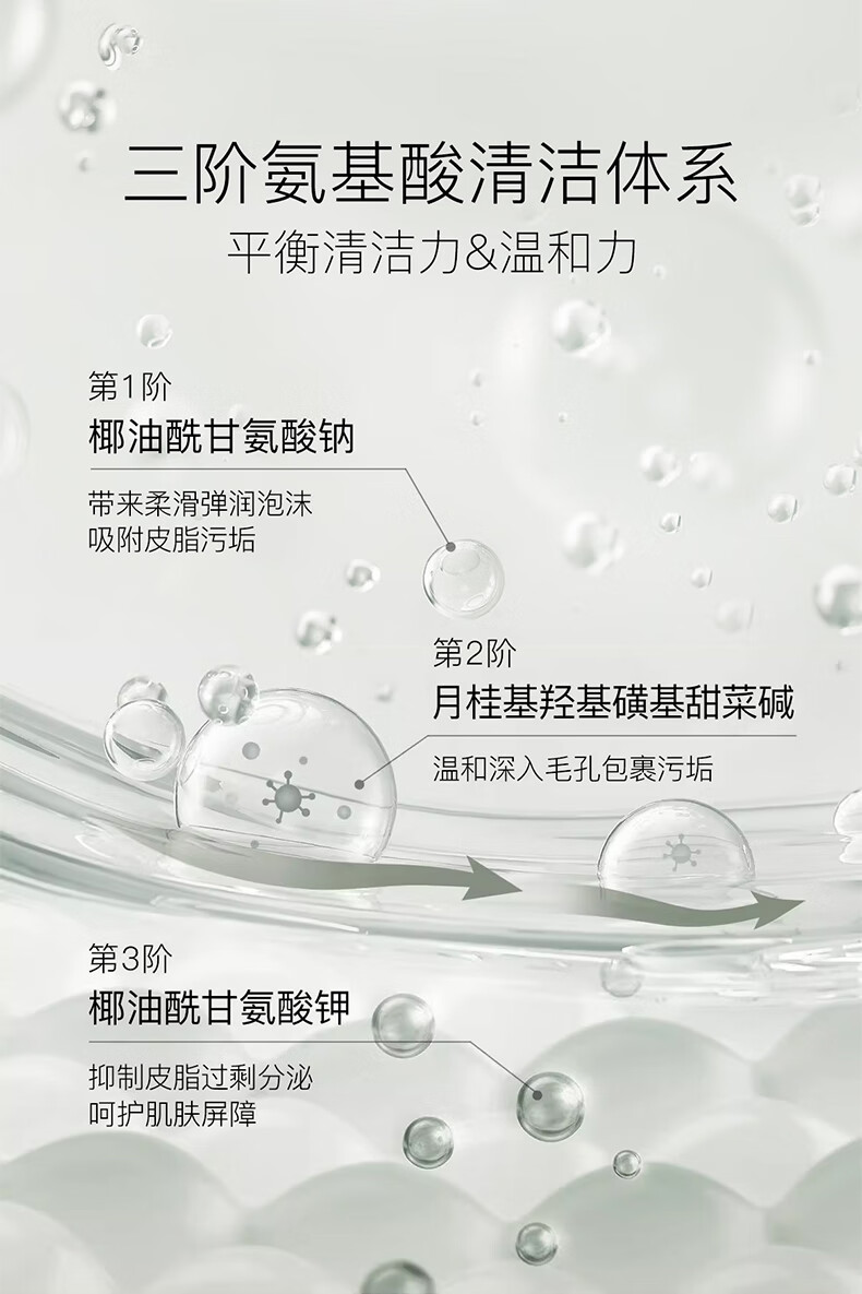 雪柔雅洗面奶氨基酸黑茶洁颜蜜洁面油乳深层清洁温和控油洗卸合一卸妆女