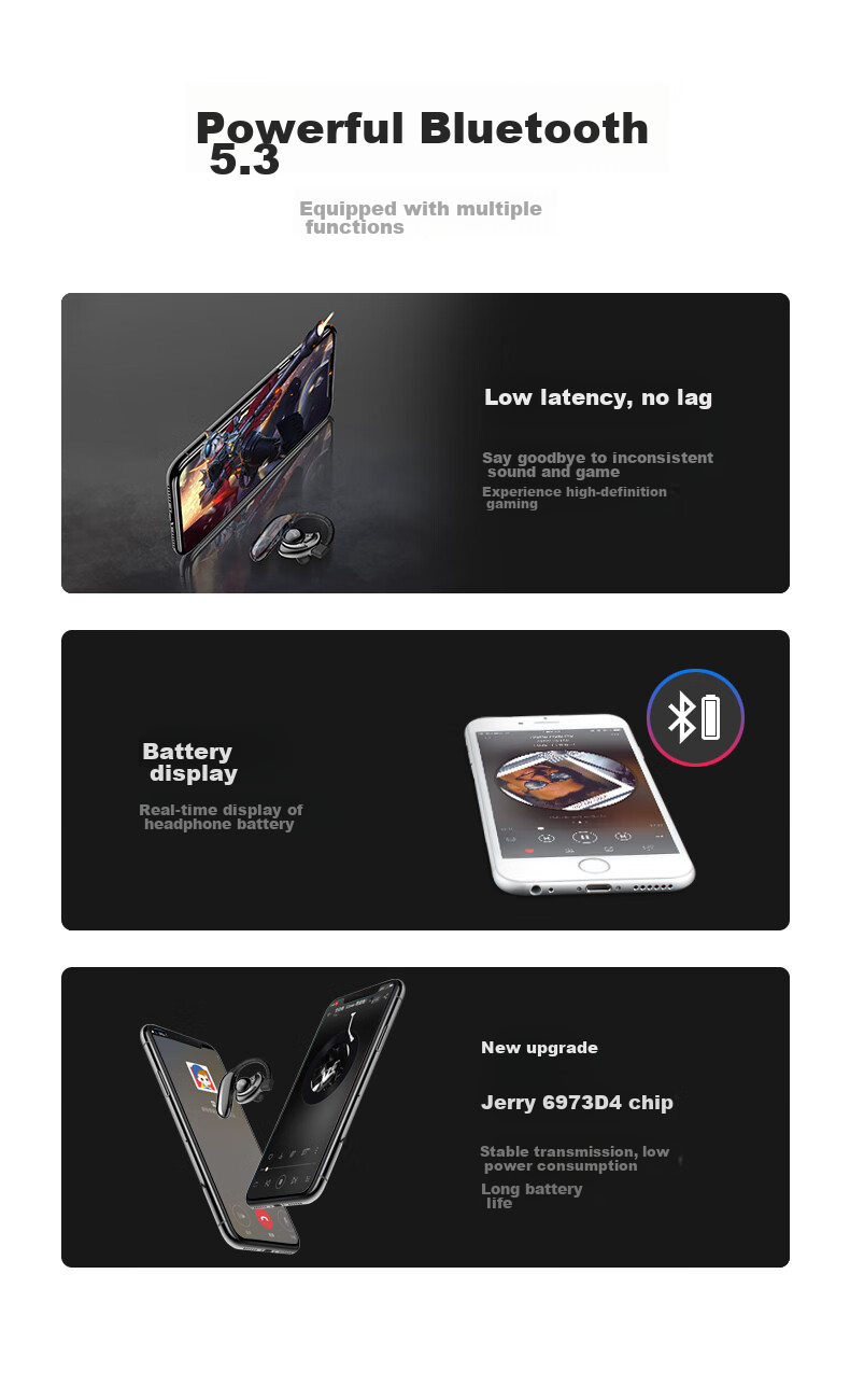 Беспроводные наушники Newmine SL86 UFO, спортивные Bluetooth-гарнитуры, одноухие, бизнес-класс, длительное время работы, HD-звонки, совместимы с Apple, Huawei, Xiaomi, OPPO