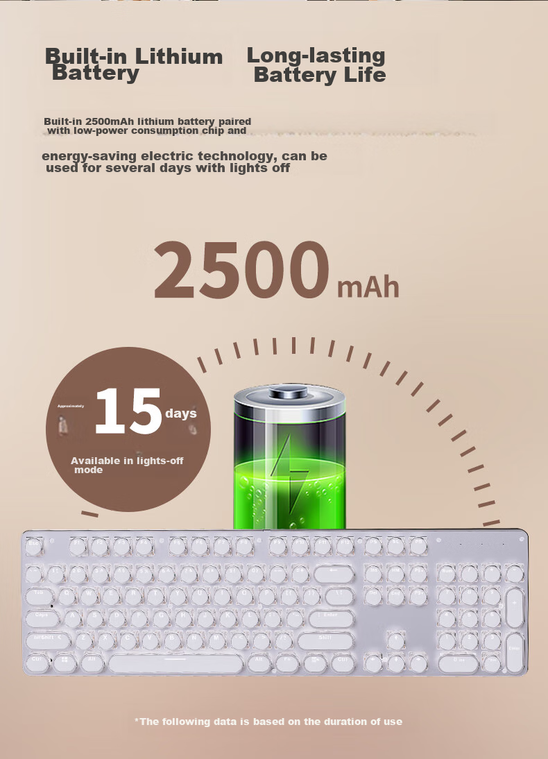 Беспроводная механическая клавиатура EWEADN TK950, проводная, трехрежимная, для офиса и игр, универсальная для компьютеров и ноутбуков, синий переключатель в стиле ретро, белая с белой подсветкой