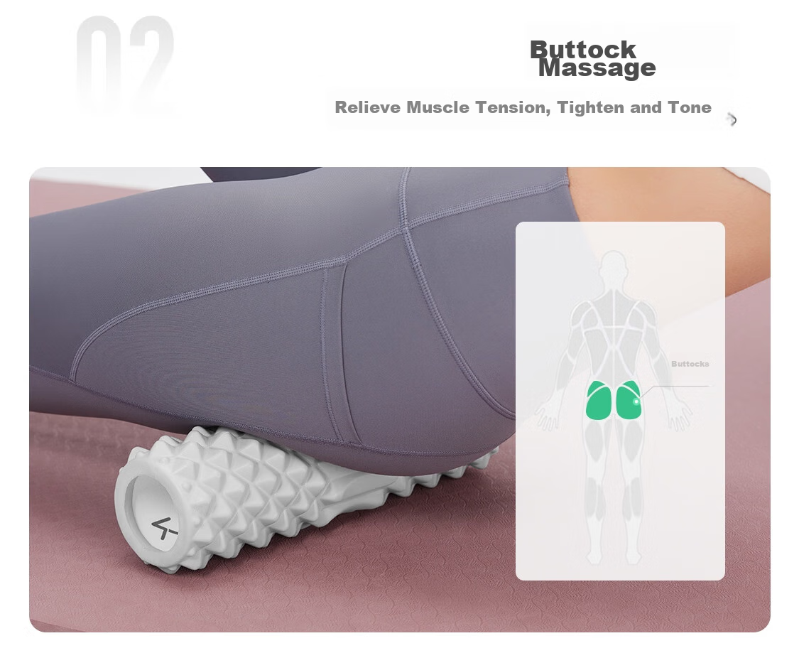 Массажный ролик Keep Foam Roller, для йоги и фитнеса, для расслабления мышц, портативный, цвет вишневый розовый