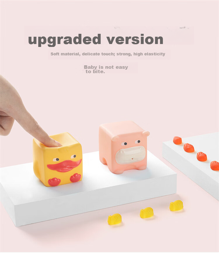 Babycare Мягкие строительные блоки для малышей, развивающие игрушки для детей от 0 до 1 года, мягкие кубики "Лесная сказка", 6 шт.