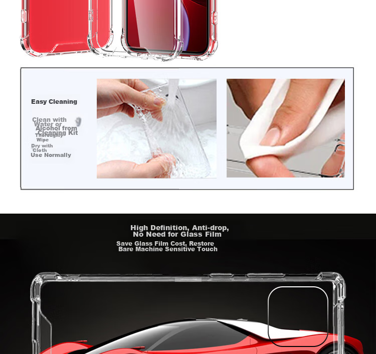 Прозрачный чехол для iPhone 13