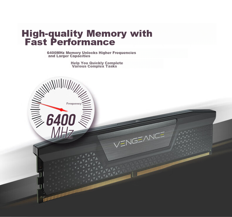 Модуль памяти USCORSAIR Vengeance DDR5, 32 ГБ (2x16 ГБ), 6400 МГц, CL36, для настольных ПК, игровой ОЗУ