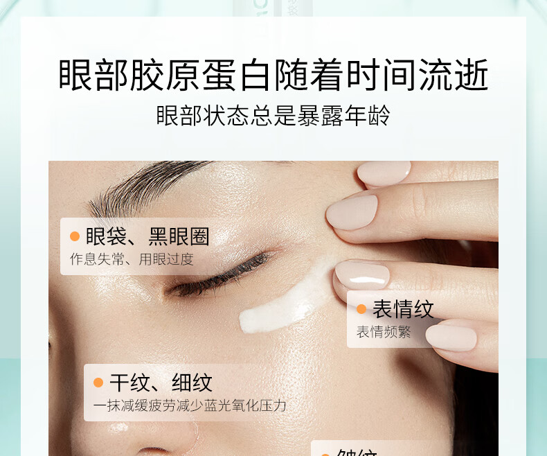 小理博士多效紧致抗皱眼霜淡化细纹提拉紧致眼周补水保湿黑眼圈眼纹 20g