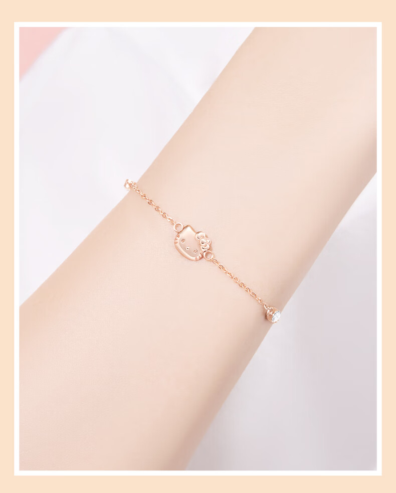 Браслет Chaosehui Original Design Sanrio Hello Kitty с бантом, женский браслет на день рождения для девушки, 6003