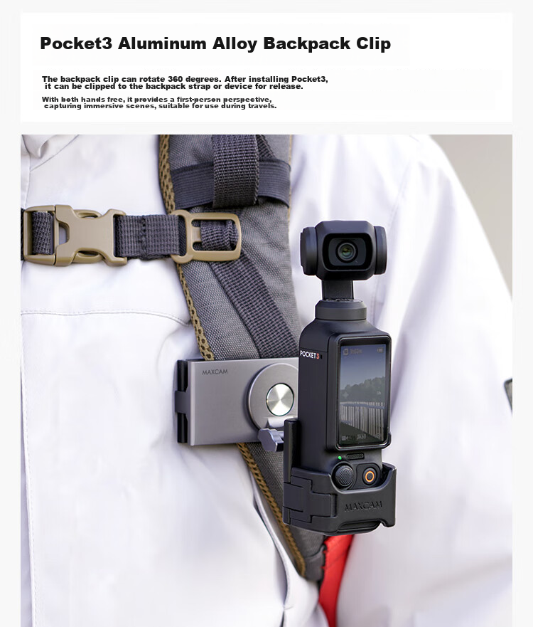 MAXCAM, портативный селфи-штатив для DJI Osmo Pocket 3, настольная подставка для видеоблогов, аксессуар