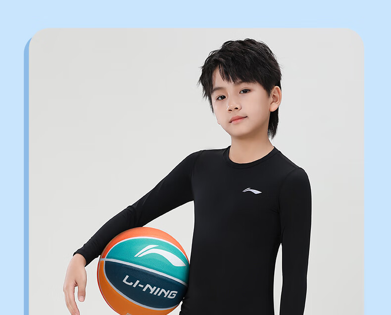 Детские компрессионные штаны Li-Ning, осенне-зимние, для баскетбольной тренировки, быстросохнущие, базовый слой, для футбола, бега, фитнеса, спортивные длинные штаны, размер 140
