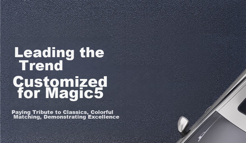 Керамическая накладка KEKLLE для Honor Magic5, ультратонкая, бизнес-стиль, черная, противоударная, с защитой камеры