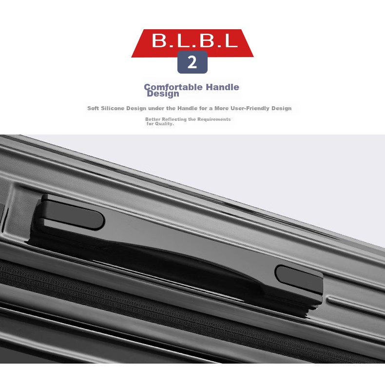 Чемодан B.L.B.L, большой, 26 дюймов, spinner, с кодовым замком, модель 6011, темно-синий