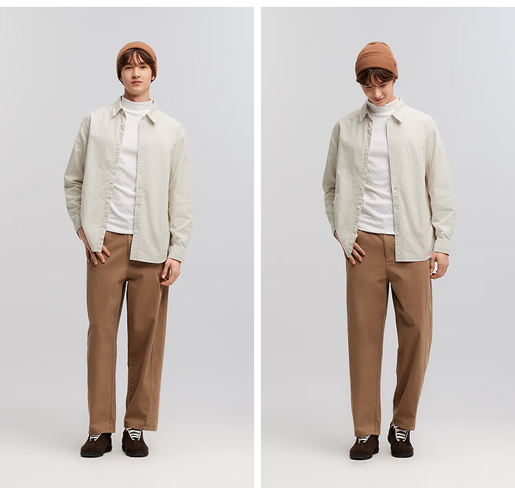 Мужская рубашка Semir Wang Anyu, повседневная, из 100% хлопка, с длинным рукавом, размер XS, цвет белый