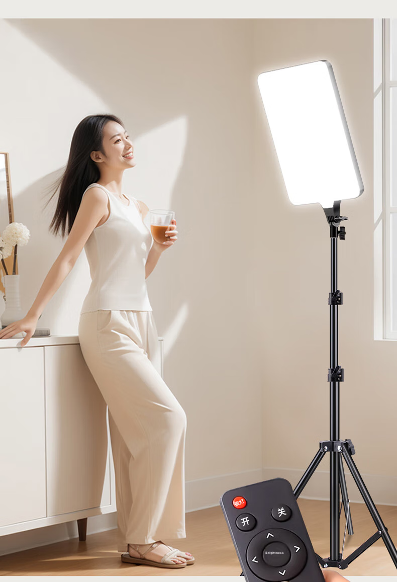 Светодиодный заполняющий свет LATZZ 80W для прямой трансляции, плоский фотостудийный свет, профессиональный студийный настольный светодиодный софтбокс для еды и видео, 24 дюйма