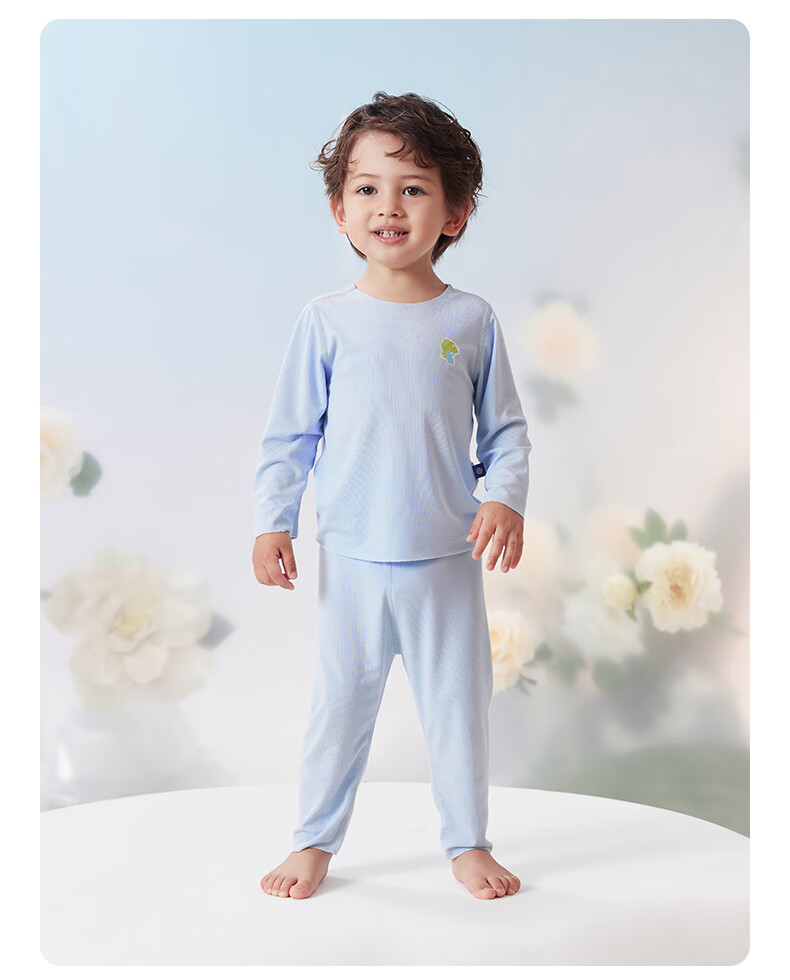 Комплект детской одежды Babycare Camellia, весна-осень, модал, тонкая пижама, домашний костюм, цвет "Садовый розовый", размер 110