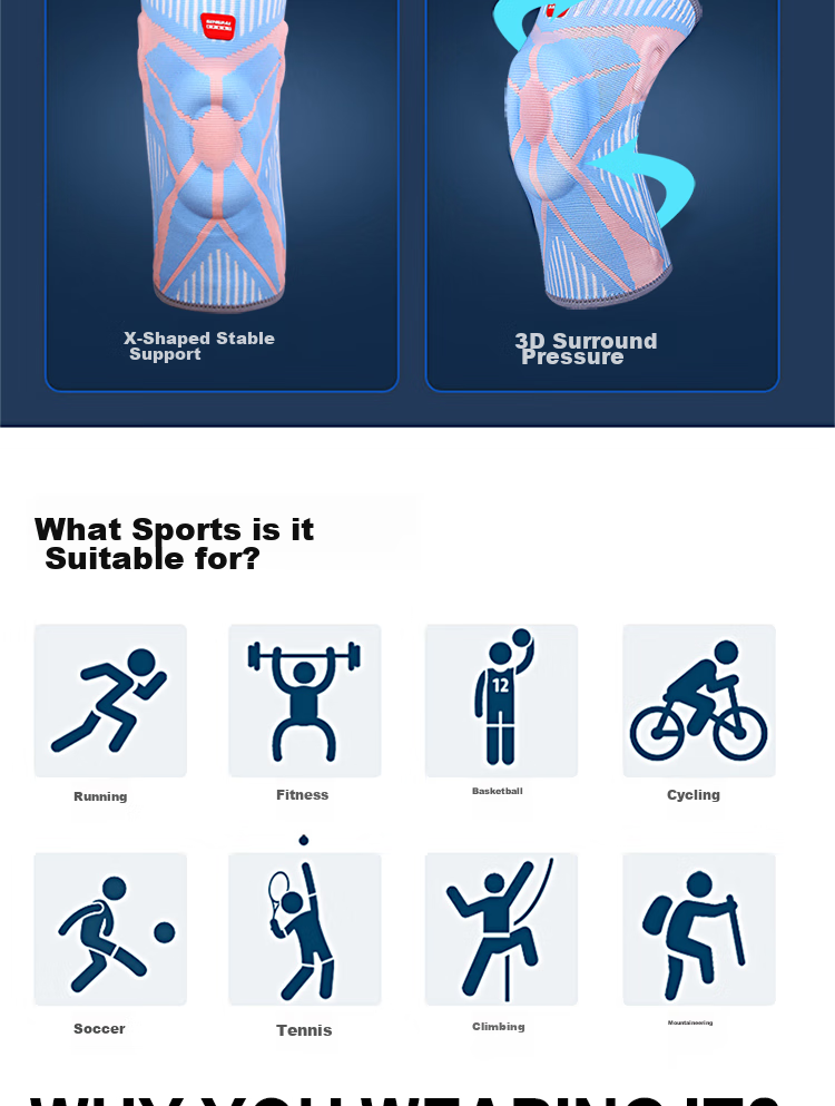 Спортивные наколенники GINGPAI SPORT для женщин, защита суставов, согревающие, для бега, баскетбола, прыжков на скакалке, поддержка мениска, профессиональная защита колена, розовый, размер S