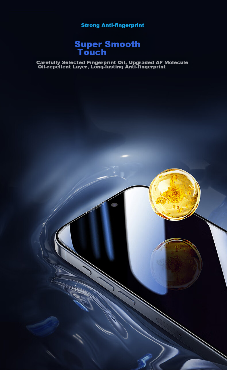 Защитное стекло PISEN для Apple iPhone 16 Pro, антишпионское, полное покрытие HD, противоударное, пылезащитное, антиотпечатковое, 2 шт.