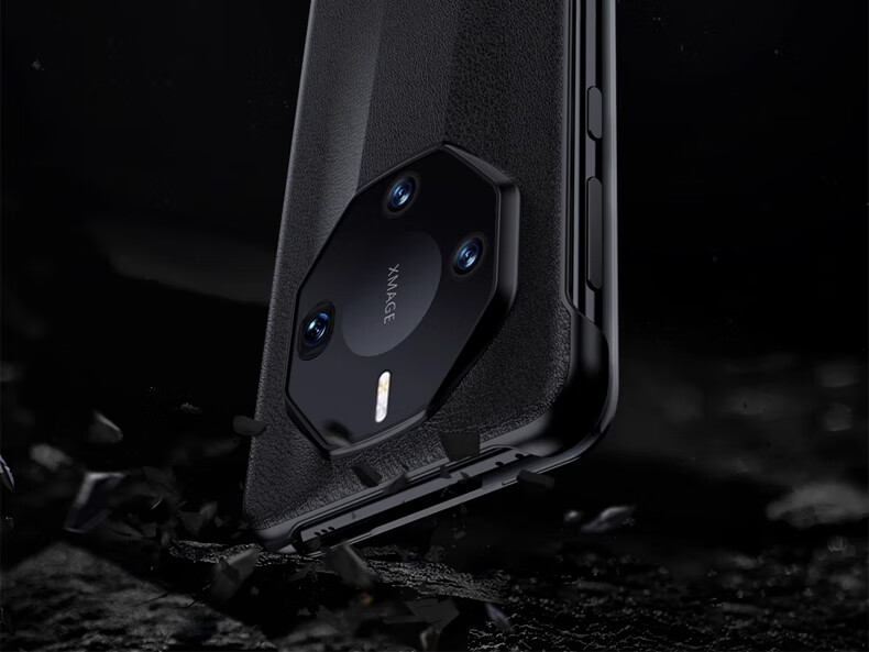 Чехол ZhengJian для Huawei Mate60 RS Porsche Design, флип-чехол с окном Smart View, из натуральной кожи, полная защита, противоударный, рубиново-красный