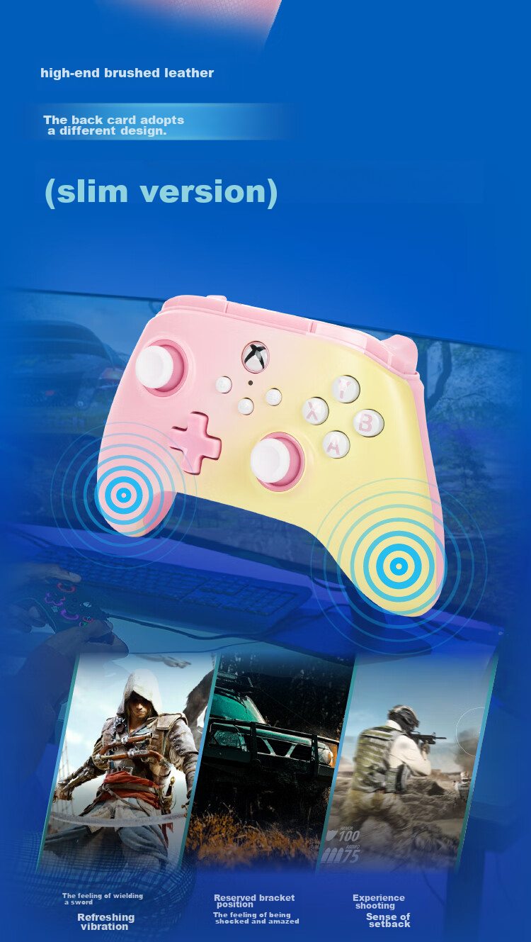 Геймпад PowerA для Xbox Series X|S, PC, Steam, проводной, Pink Lemon