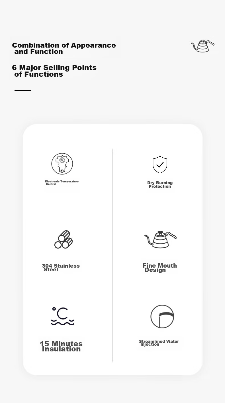 Электрический чайник HARIO Smart Heating And Temperature Control, 800 мл, для домашнего использования, с контролем температуры