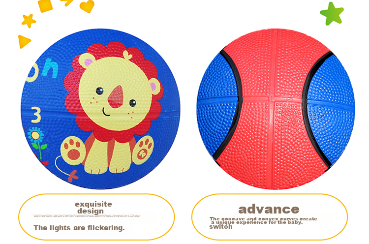 Детский мяч Fisher-Price 17 см, маленький резиновый мяч, для детского сада, Лев синий, подарок на день рождения