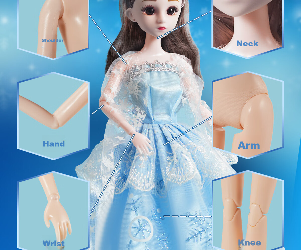 Кукла Dimoarch Princess Gift Box, большая подарочная коробка с сумочкой, подарок на Новый год и день рождения для девочек