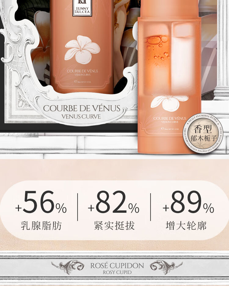 BUNNY DULCEA 柏黎杜夏美胸乳霜乳房发育快速变大产后胸部护理下垂松弛紧致弹
