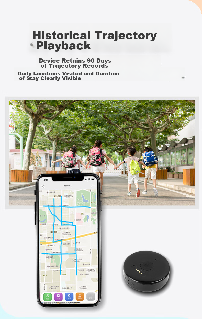 GPS-трекер Newsmy N50-Q5 для пожилых и детей, водонепроницаемый, с функцией отслеживания и позиционирования по спутниковым системам