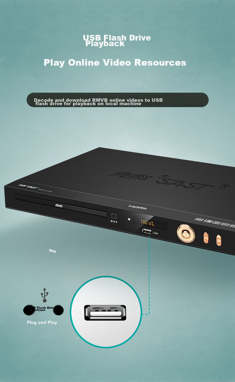 DVD-плеер SAST PDVD-919A, CD, VCD, USB