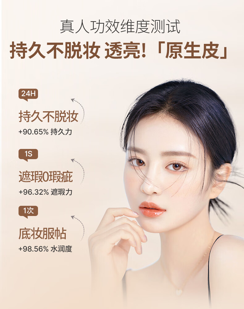 透真（LUCENBASE） 持色锁妆粉底液保湿遮瑕隔离防水控油裸妆妆前乳化妆品女干皮 【裸感持妆】自然色-暗沉/自然黄