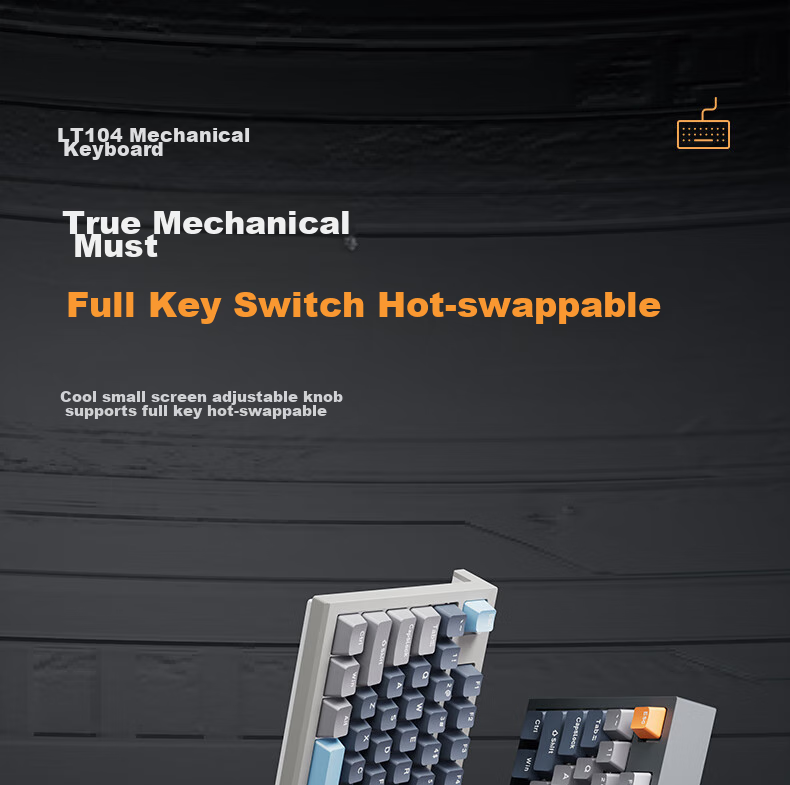 Механическая игровая клавиатура Langtu LT104, проводная, с подсветкой, для ПК и ноутбуков, белая