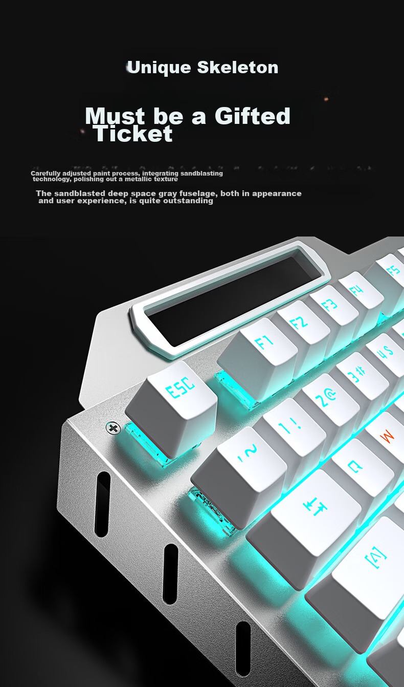 Механическая игровая клавиатура EWEADN TK900 с мышью, проводная, USB, подсветка, черная
