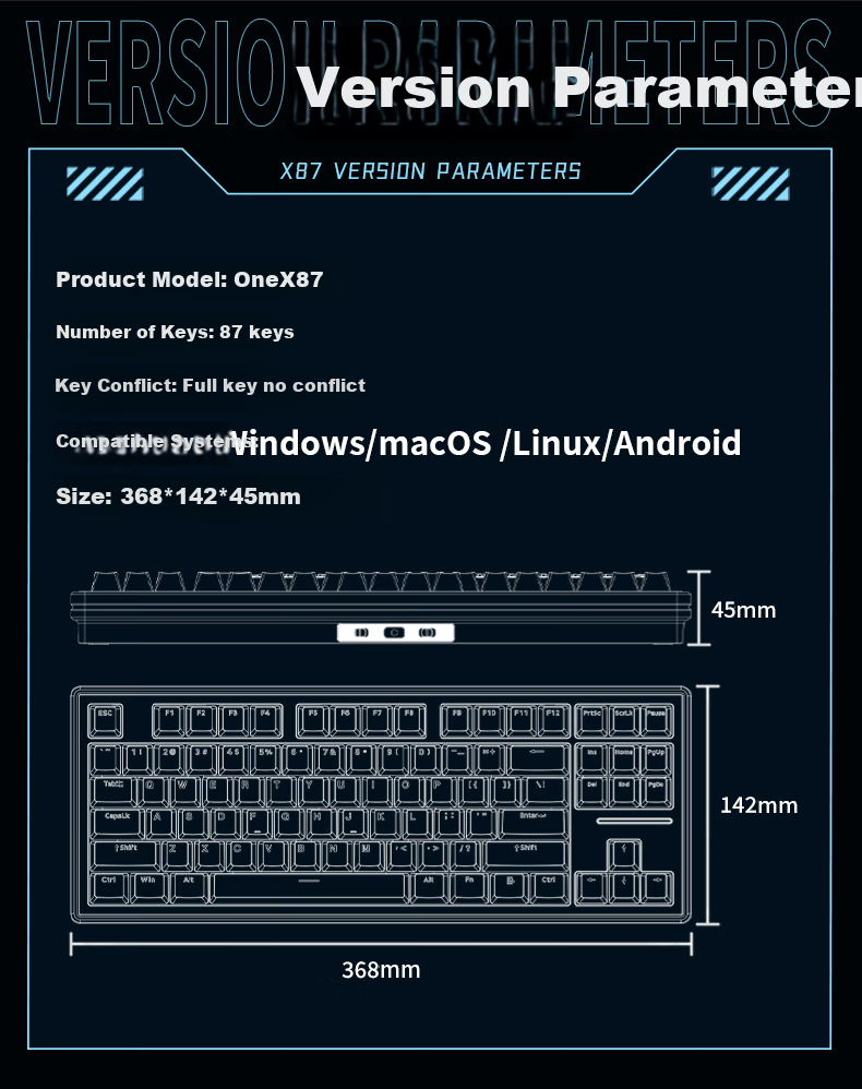 Беспроводная механическая клавиатура EWEADN X87Ultra, проводная, Bluetooth, трехрежимная, с Gasket-креплением, 5-слойная звукоизоляция, высокая эстетика, для игр, киберспорта, офисной работы, совместима с ПК, планшетами и iPad