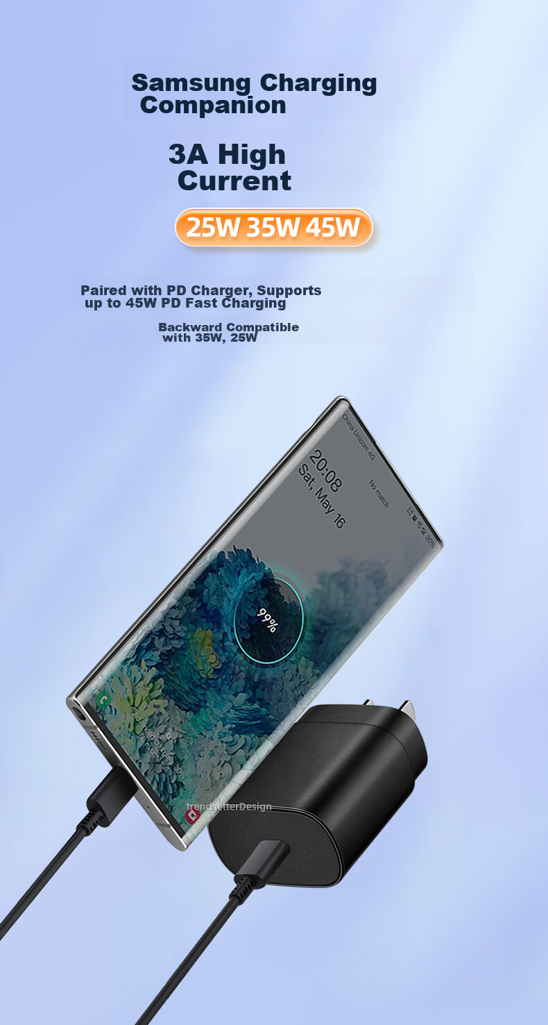 Кабель Chaofan Type-C to Type-C, 2 метра, черный, для быстрой зарядки