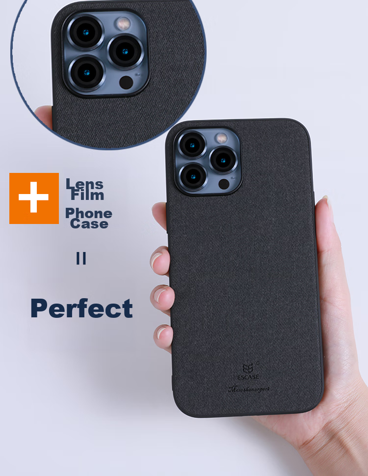 Защитное стекло для камеры ESCASЕ iPhone 13 Pro/13 Pro Max, синее