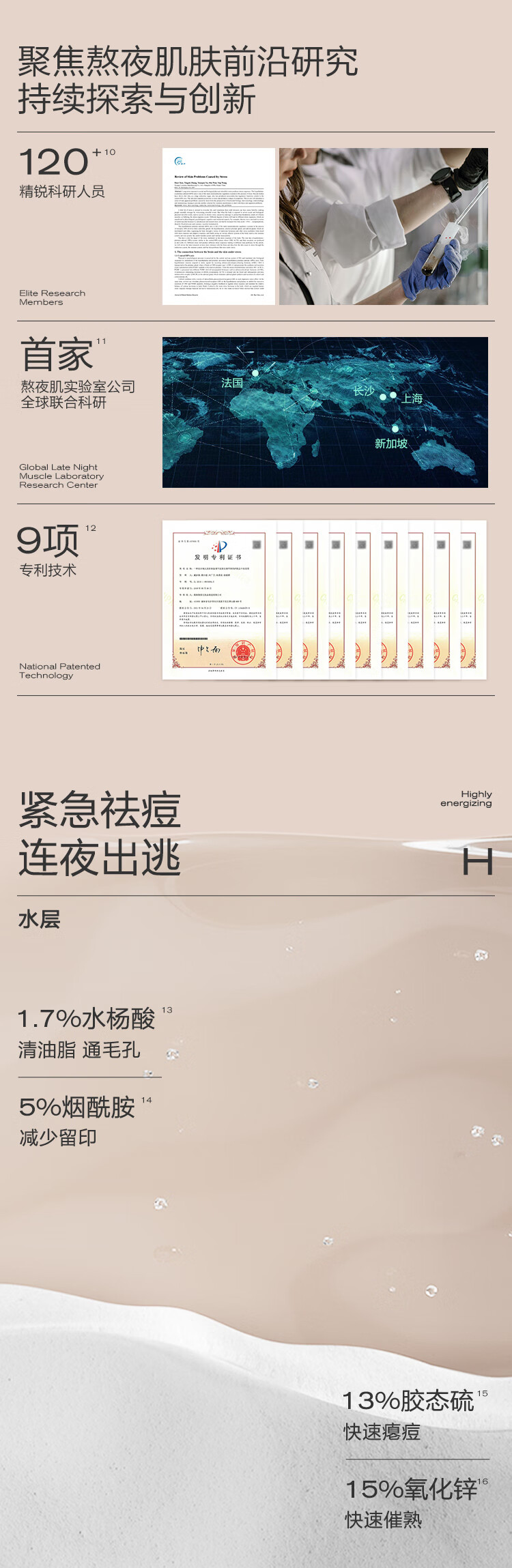 大水滴【礼盒装】3点祛痘精华紧急祛痘水杨酸熬夜姨妈痘10ml*2支