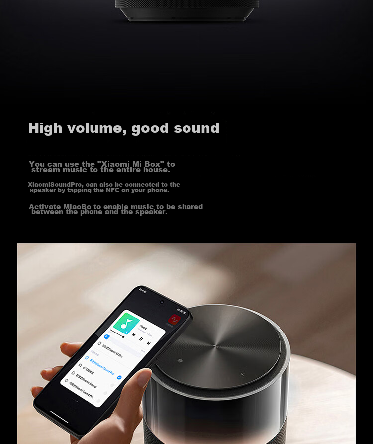 Умная колонка MI Sound Pro с голосовым помощником Xiao Ai, 7-динамиковая флагманская акустика, 40 Вт мощный бас, высокая точность, для дома, подарок