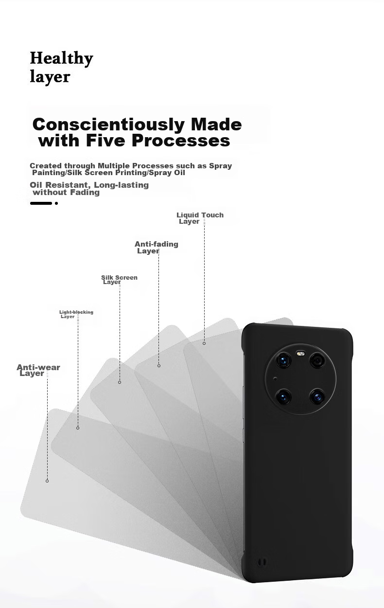 POZZO Ультратонкий матовый чехол для Huawei Mate40 Pro, безрамочная защитная накладка с амортизацией и теплоотводом для мужчин и женщин, простой дизайн [Ночное небо, черный]